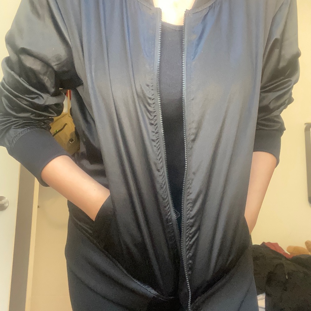 Black Baseball Bomber Jacket